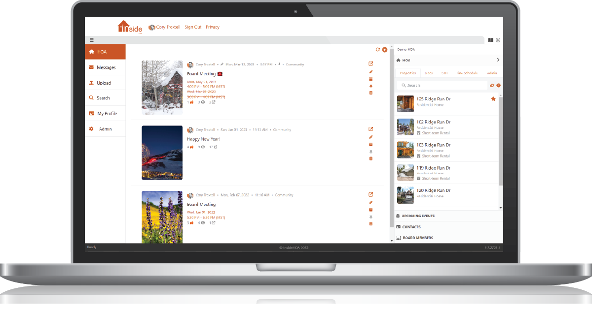 InsideHOA screenshot